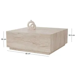 Table basse carré en aggloméré Lizbon
