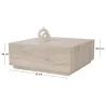 Table basse carré en aggloméré Lizbon