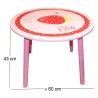 Table pour enfant Fraise