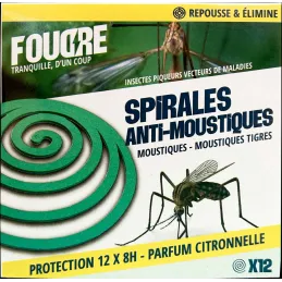 Spirales antimoustiques insecticides et répulsives