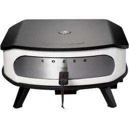 Four à pizza au gaz rotatif avec thermomètre intégré et porte