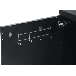 Cuisine extérieure double avec 2 portes et 4 roulettes