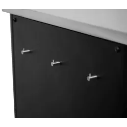 Cuisine extérieure avec plan de travail en inox