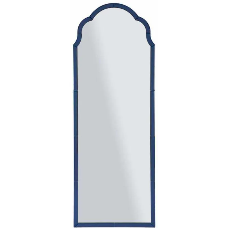 Miroir en MDF bleu Tangier