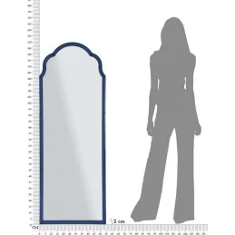 Miroir en MDF bleu Tangier
