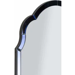Miroir en MDF bleu Tangier