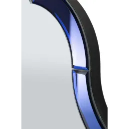 Miroir en MDF bleu Tangier