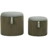 Pouf avec rangement intégré Bolzano (Set de 2)