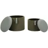 Pouf avec rangement intégré Bolzano (Set de 2)
