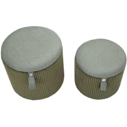 Pouf avec rangement intégré Bolzano (Set de 2)