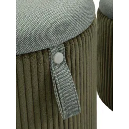 Pouf avec rangement intégré Bolzano (Set de 2)