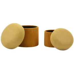 Pouf avec rangement intégré Aspen (Set de 2)
