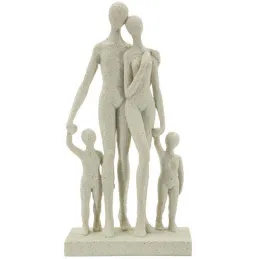 Statuette en polyrésine Family stons 16 x 8 x 30.5 cm