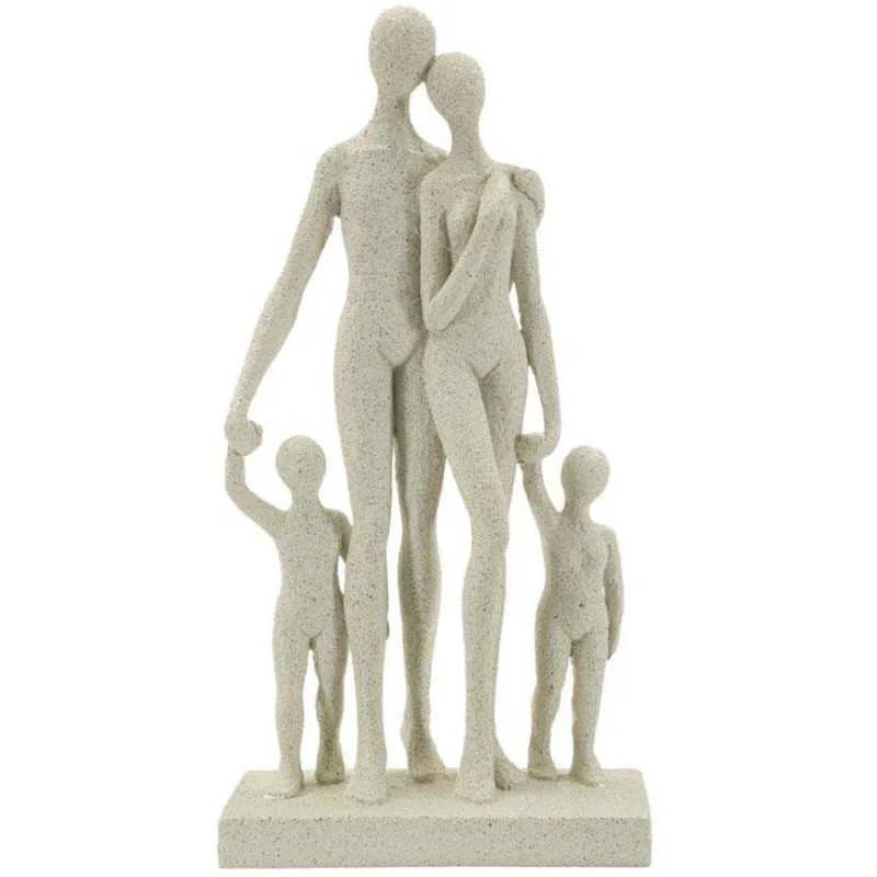 Statuette en polyrésine Family stons 16 x 8 x 30.5 cm