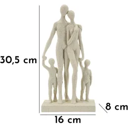 Statuette en polyrésine Family stons 16 x 8 x 30.5 cm