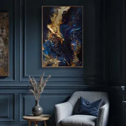 Toile décorative avec cadre Andromeda 60 x 4 x 90 cm
