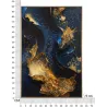 Toile décorative avec cadre Andromeda 60 x 4 x 90 cm