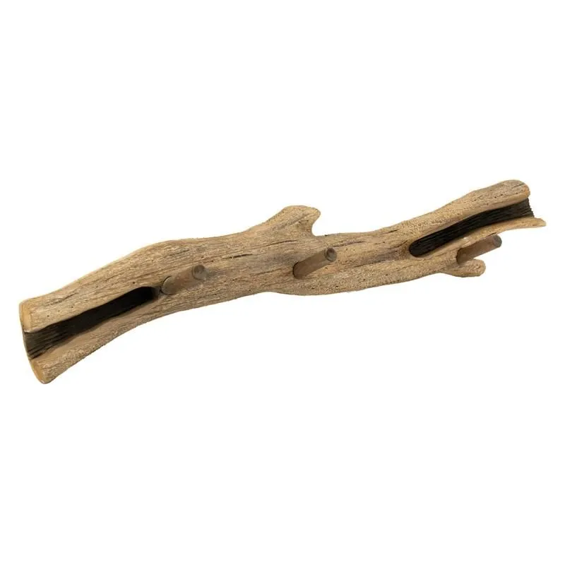 Patère branche naturelle en pin recyclé