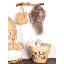 Patère branche naturelle en pin recyclé