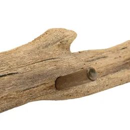 Patère branche naturelle en pin recyclé