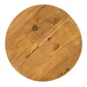 Table d'appoint en pin et pied en métal 