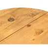 Table d'appoint en pin et pied en métal 