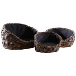 Paniers pour chien en poelet gris (Lot de 3)