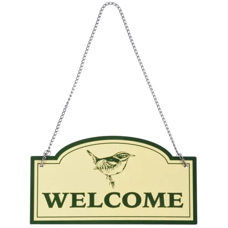 Enseigne Welcome en métal