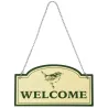 Enseigne Welcome en métal