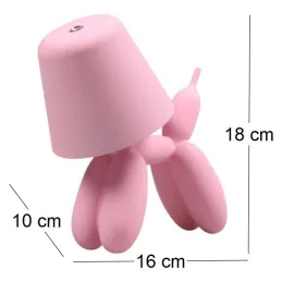 Lampe à poser led Balloon dog 16 x 10 x 18 cm