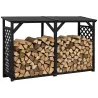 Bûcher treillis en bois Black edition