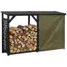 Bûcher treillis en bois Black edition