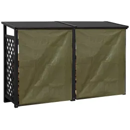 Bûcher treillis en bois Black edition