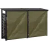 Bûcher treillis en bois Black edition