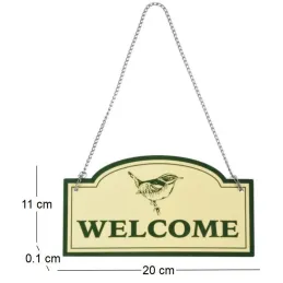 Enseigne Welcome en métal