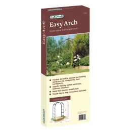 Arche de jardin noire pour plantes grimpantes 200 × 136 cm Atea