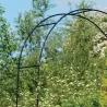 Arche de jardin noire pour plantes grimpantes 200 × 136 cm Atea