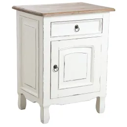 Table de nuit en acajou 1 porte et 1 tiroir
