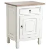 Table de nuit en acajou 1 porte et 1 tiroir