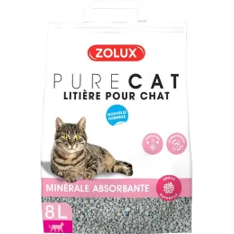 Litière absorbante parfumée Purecat 8 litres