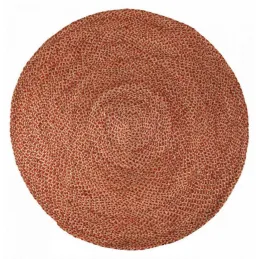 Tapis rond en jute et coton Elliot 160 cm