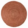 Tapis rond en jute et coton Elliot 160 cm