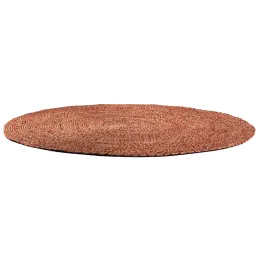 Tapis rond en jute et coton Elliot 160 cm