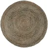 Tapis rond en jute et coton Elliot 160 cm