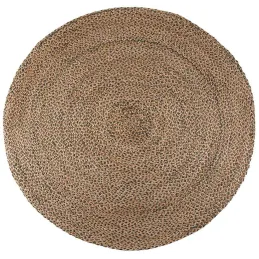 Tapis rond en jute et coton Elliot 160 cm