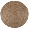 Tapis rond en jute et coton Elliot 160 cm
