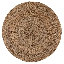 Tapis rond en jute et coton Elliot 160 cm