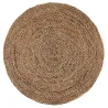 Tapis rond en jute et coton Elliot 160 cm