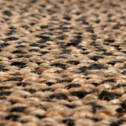 Tapis rond en jute et coton Elliot 160 cm