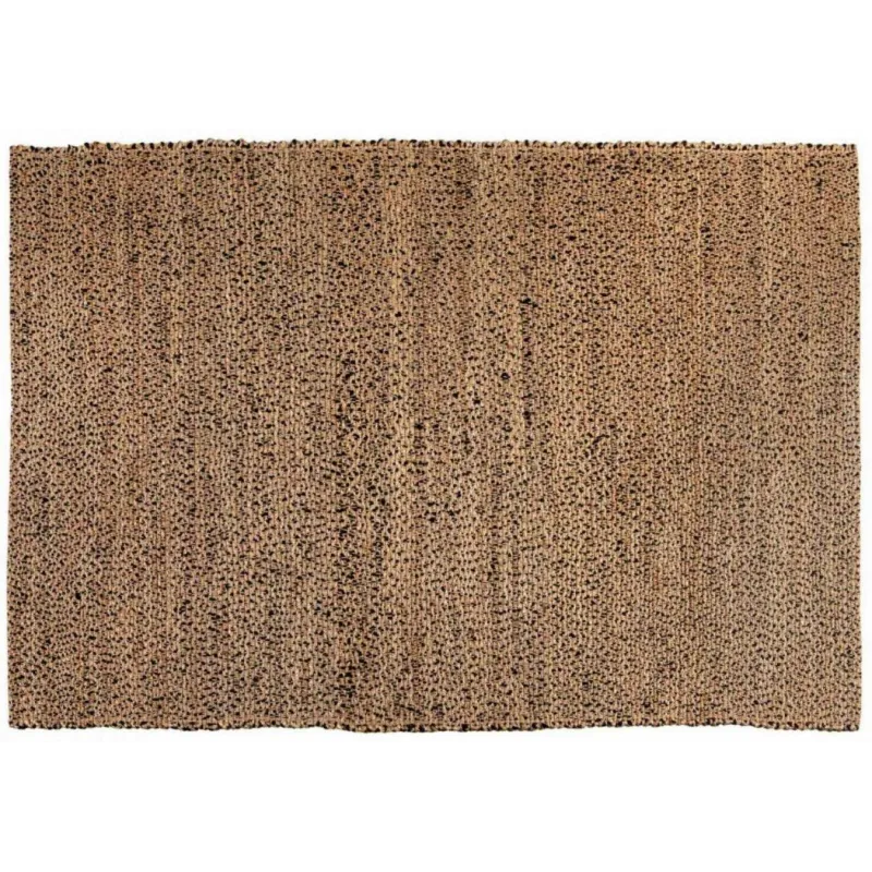 Tapis en jute et coton Elliot carbone